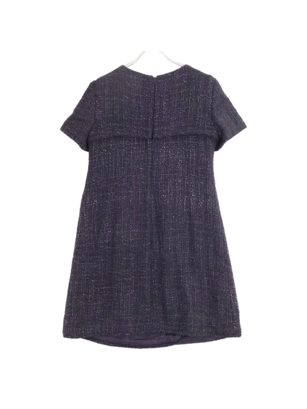 Chanel Tweed Short Sleeve Mini 40 Dress